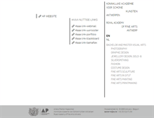 Tablet Screenshot of antwerpacademy.be